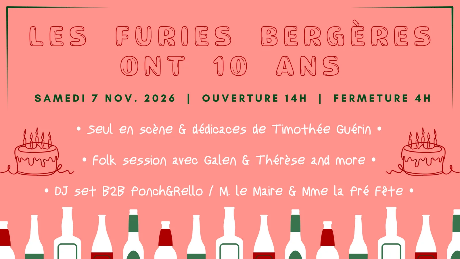10 ans des Furies Bergères