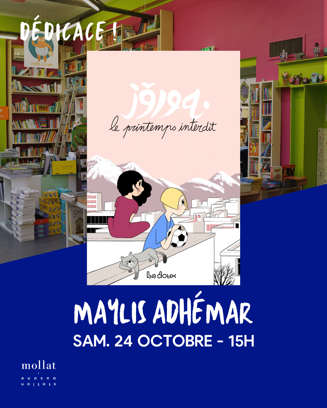 Dédicace de Maylis Adhémar