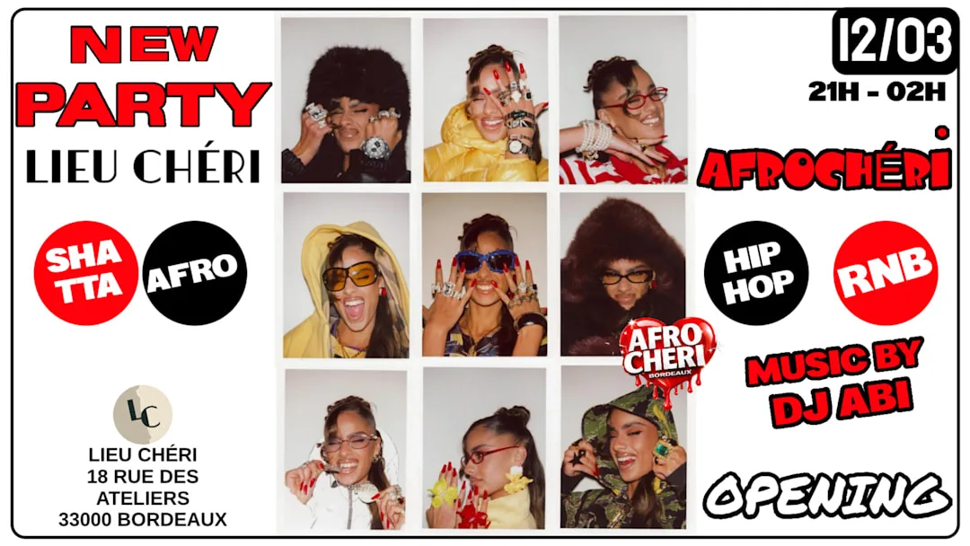 AFROCHÉRI : NEW PARTY AFRO SHATTA RNB