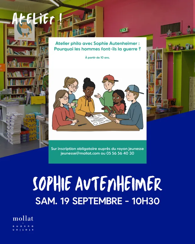 SUR INSCRIPTION - Atelier philosophie avec S. Autenheimer