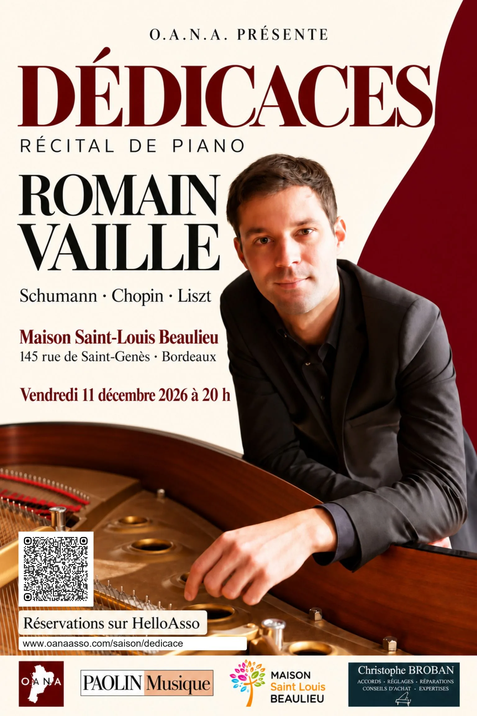 Dédicaces - Récital de piano de Romain Vaille