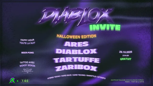 Diablox Invite : Ares, Diablox, Tartuffe et Zaribox