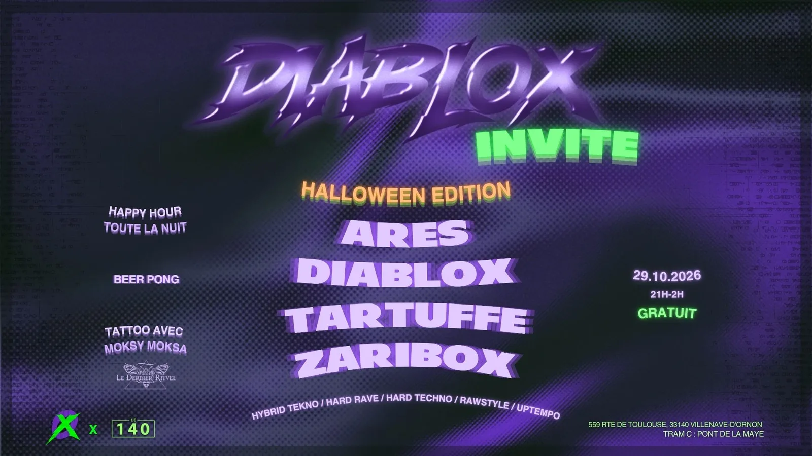 Diablox Invite : Ares, Diablox, Tartuffe et Zaribox