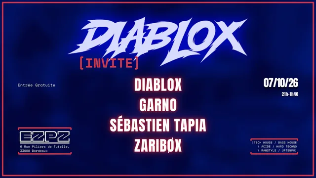 Diablox invite Garno, Sébastien Tapia et Zaribøx