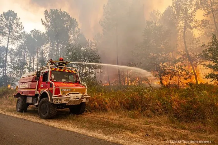 Forêt et incendies en Sud Gironde - Stéphane Scotto et les photographes du SDIS