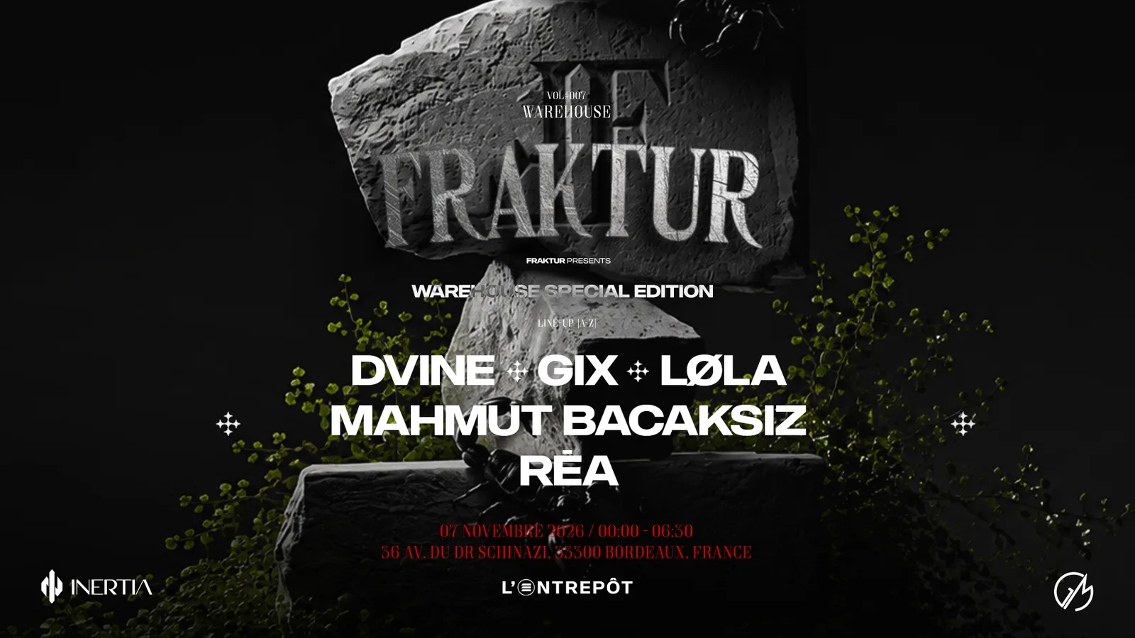 Fraktur - Mahmut Bacaksiz, Dvine, GIX, Løla, RÉA