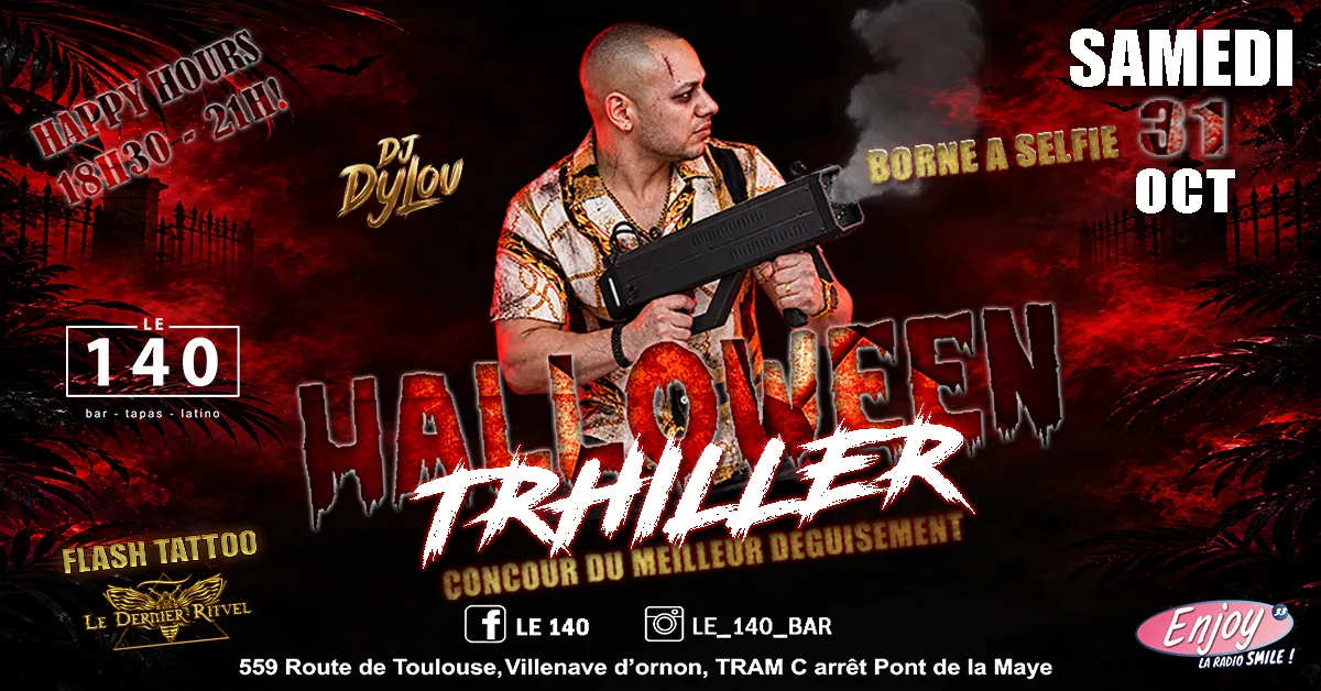 Halloween au 140 : DJ Dylou, tattoo et déguisements