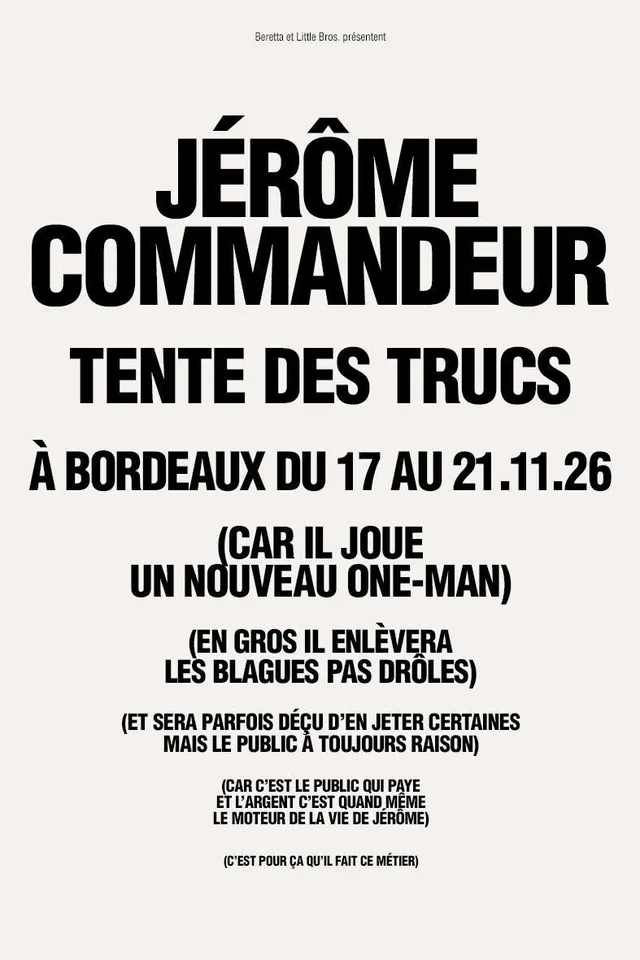 Jérôme Commandeur – Tente des trucs