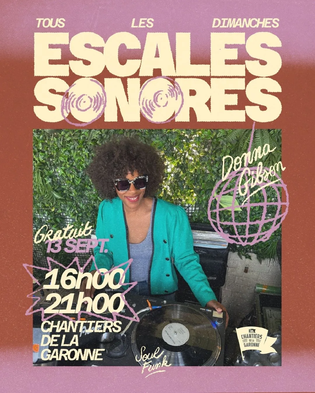Les Escales Sonores - Soul Funk 100% vinyles avec Donna Gibson