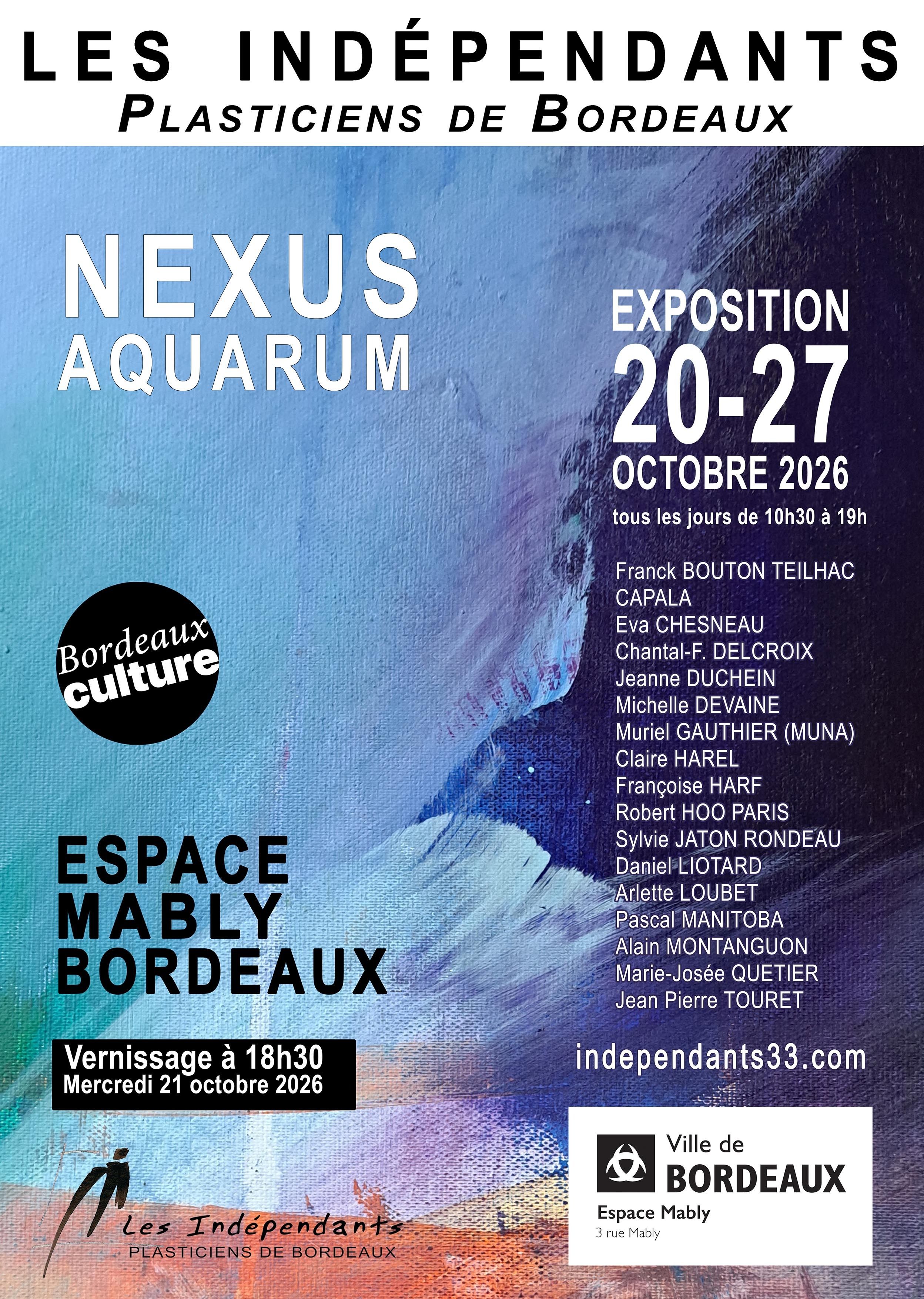 Nexus Aquarum - les Indépendants plasticiens de Bordeaux