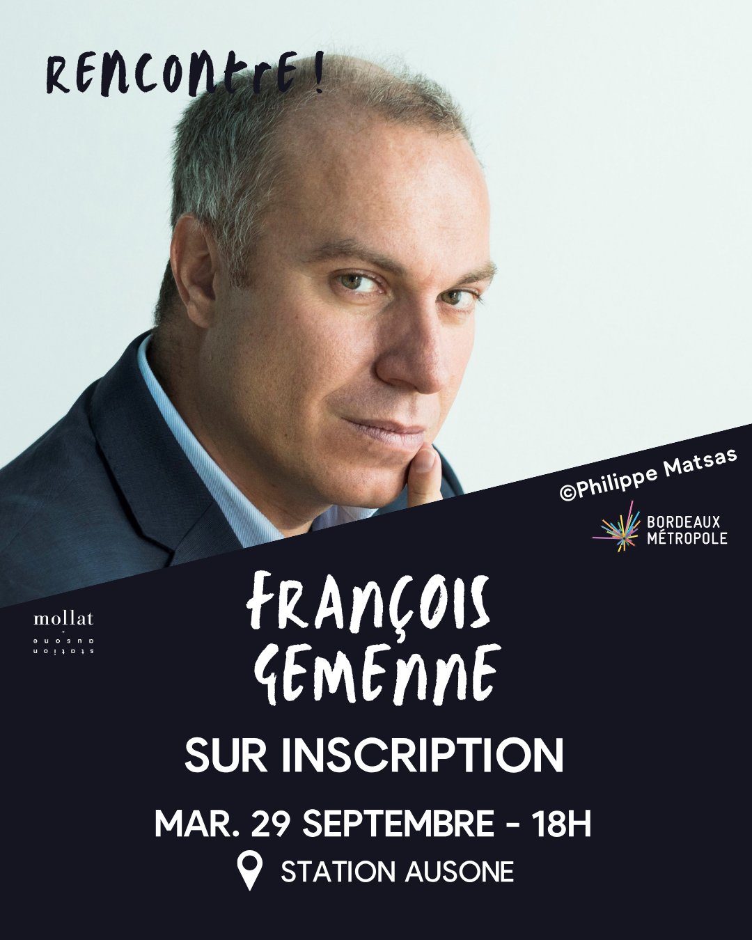 SUR INSCRIPTION - Rencontre avec François Gemenne