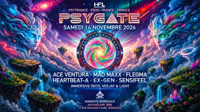 Psygate : Ace Ventura, Mad Maxx, Flegma, Heartbeat-A, Ex-Gen et Sensifeel