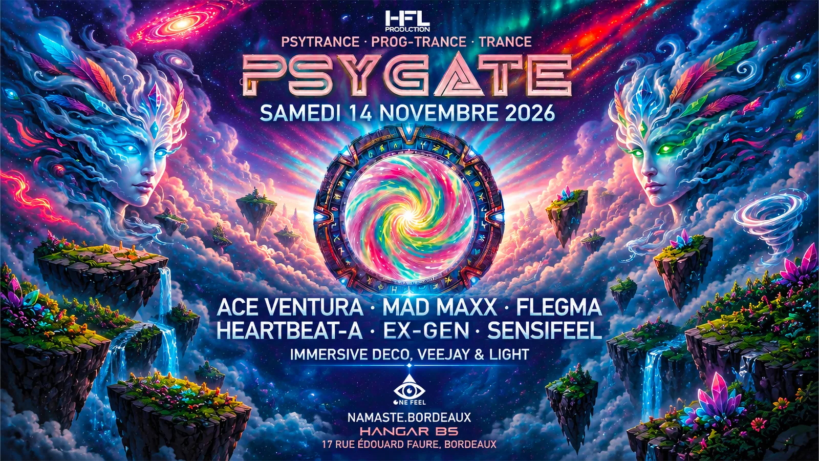 Psygate : Ace Ventura, Mad Maxx, Flegma, Heartbeat-A, Ex-Gen et Sensifeel