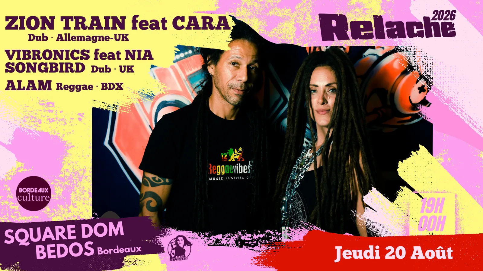 Relâche #17 : Zion Train feat. Cara + Vibronics feat. Nia Songbird + Alam