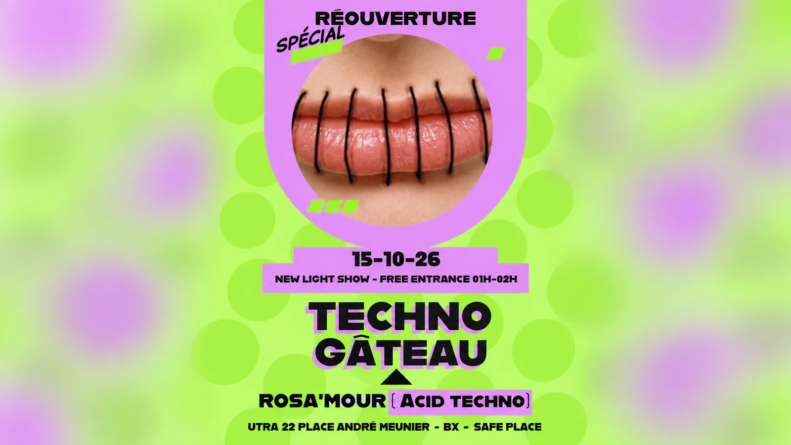 Techno Gâteau - Rosa'mour