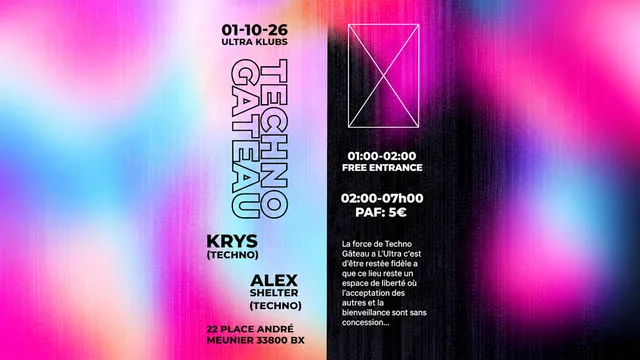 Techno Gâteau - Alex Shelter, Krys