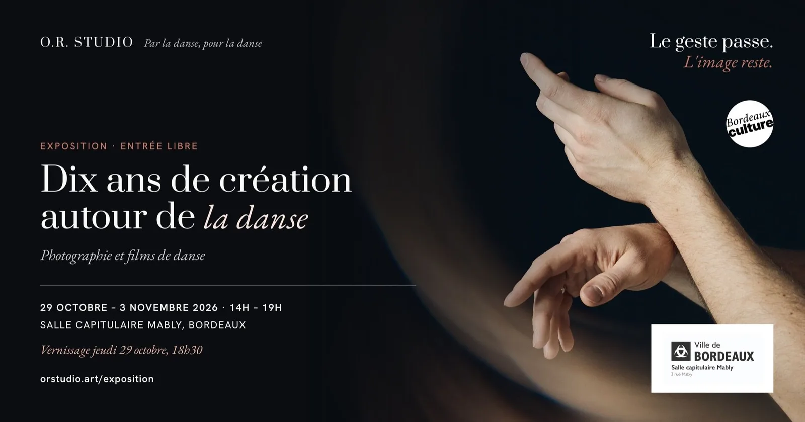 Vernissage - O.R. Studio, dix ans de création autour de la danse